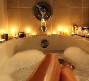 Take a Bubble Bath by Candlelight