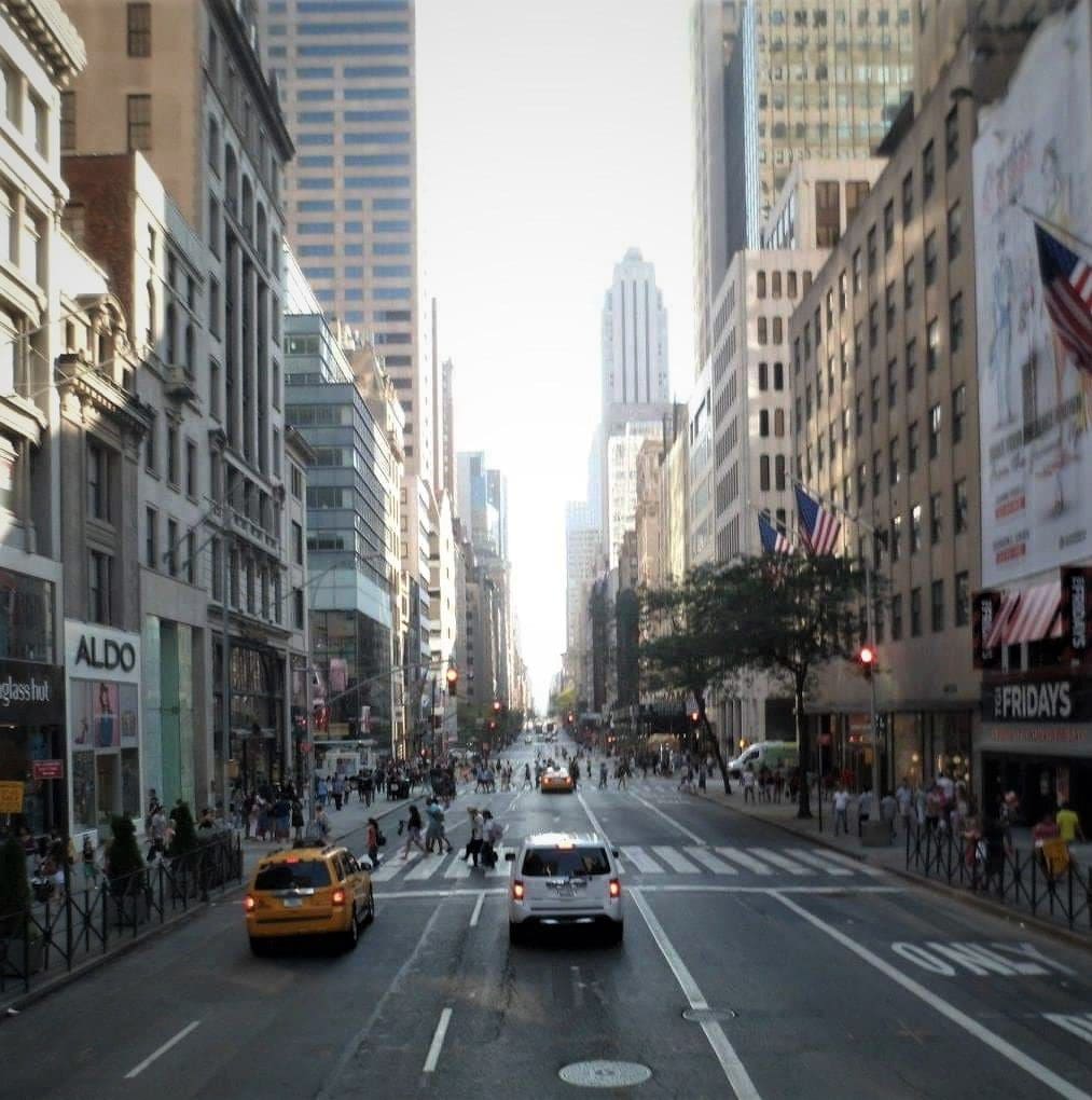 new york city street - Empire state building