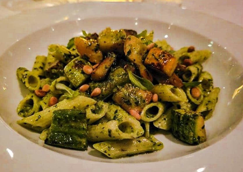 NCL Dinner Pesto Pasta