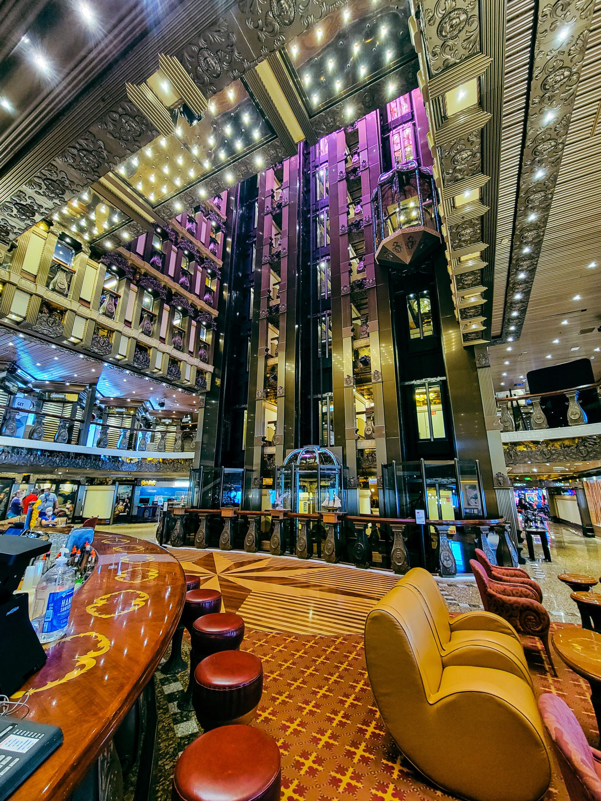 atrium lobby carnival pride cruise ship