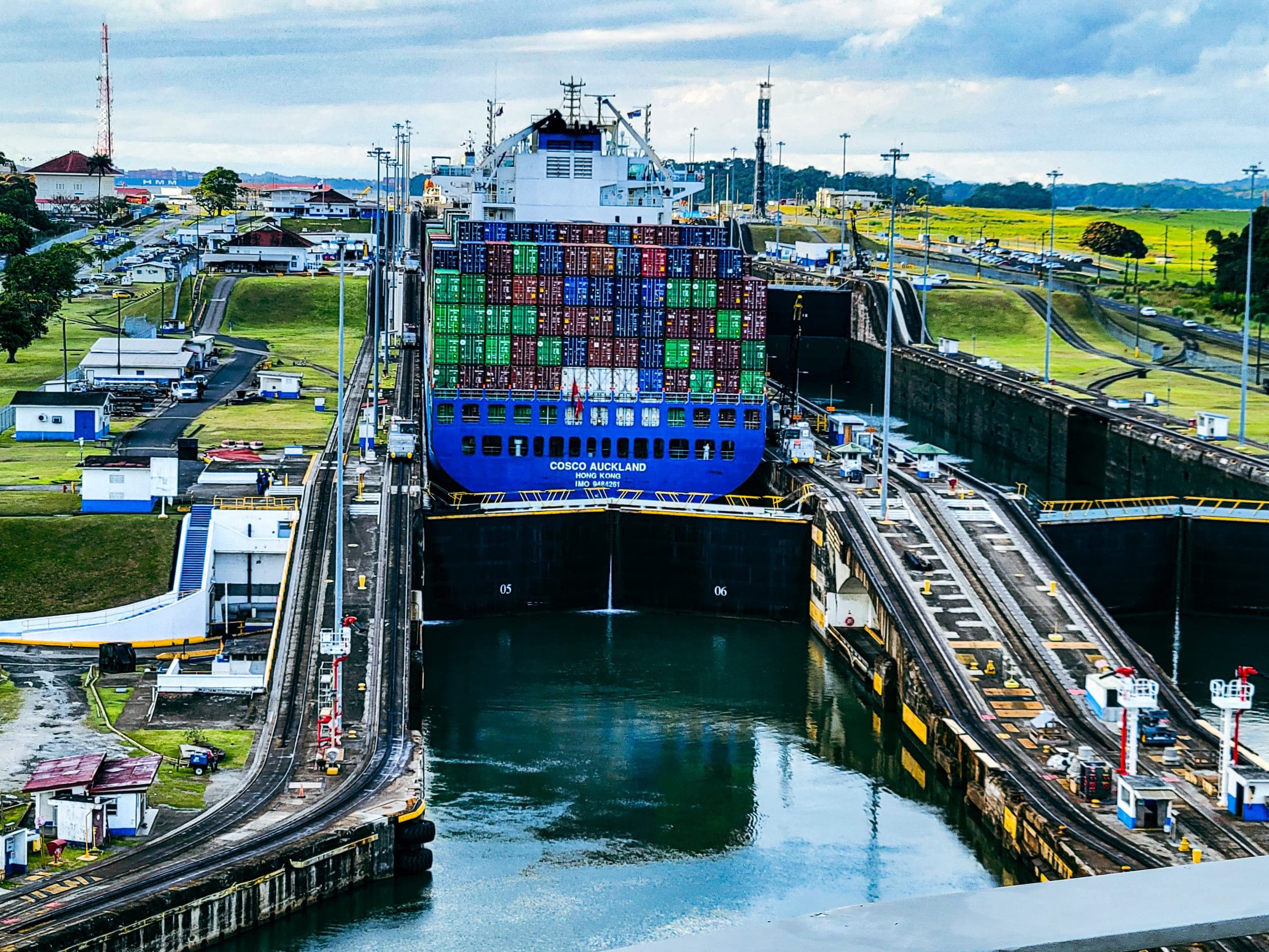 panama canal partial transit lock