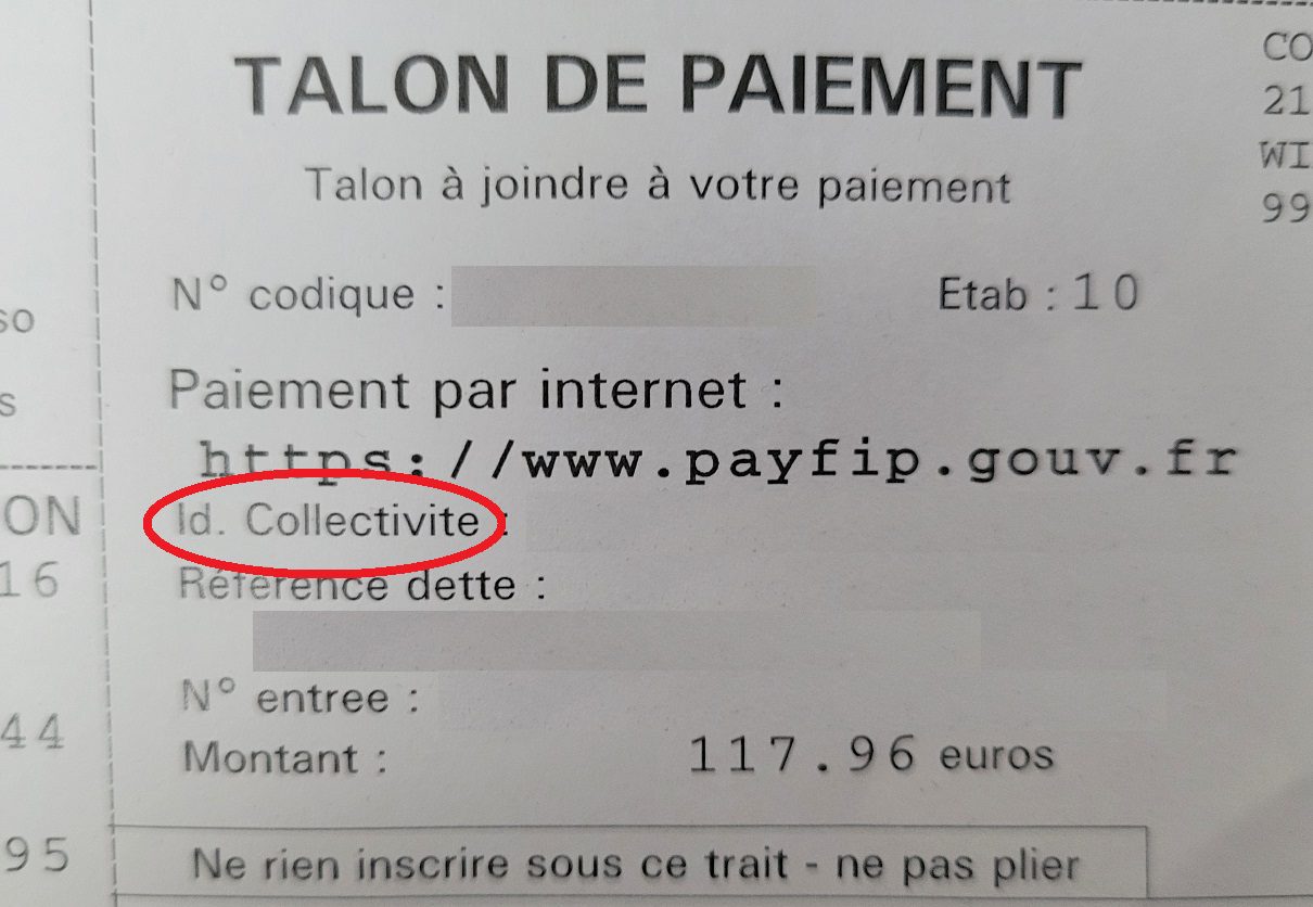 French Medical Invoice establishment identification number