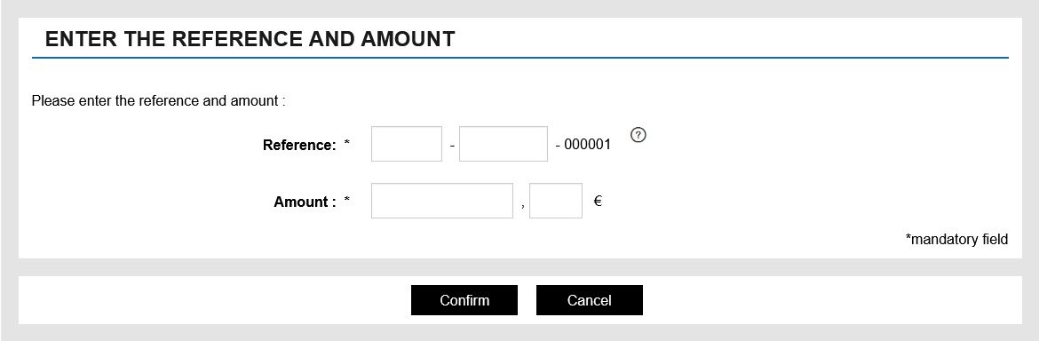 payfip website reference numer and amount