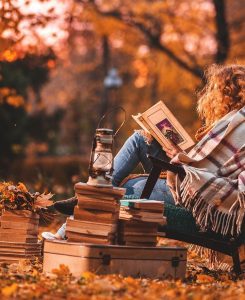 Spend the Day Reading surrounded by autumn leaves