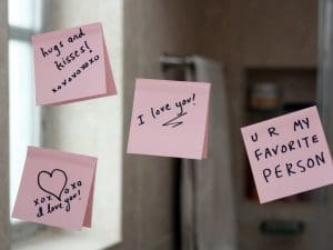 Leave Romantic Messages Around the House